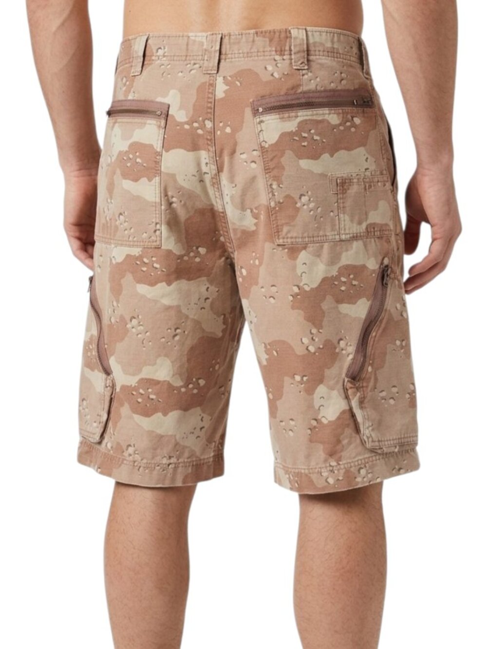 Mossimo Chocolate Chip Camo Cargo Shorts Green Ripstop Cotton Y2K Loose Fit 36